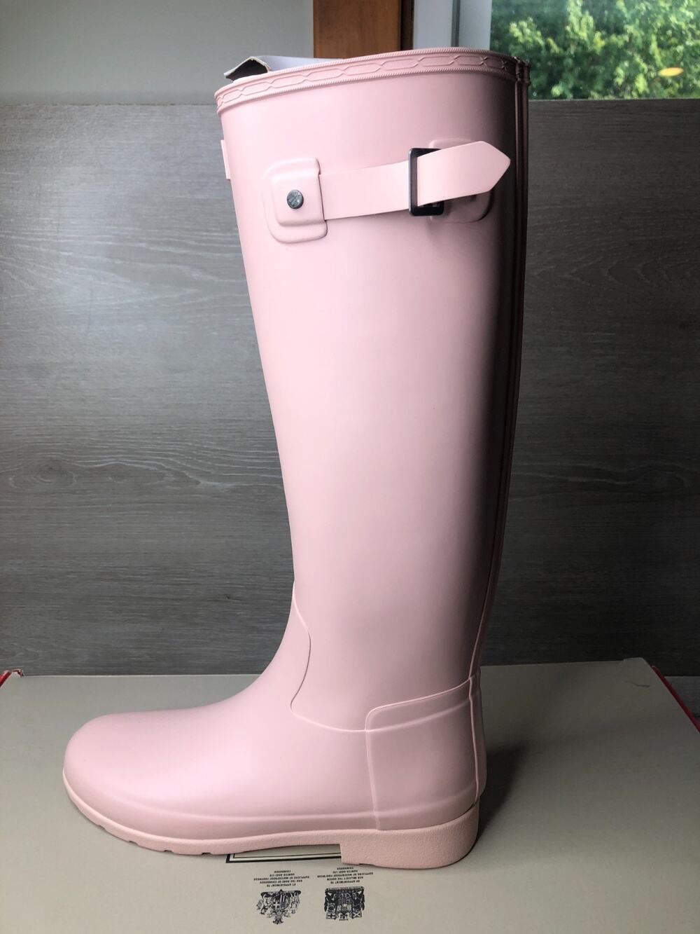 Hunter Original Tall Rain Boots Womens 11 Azalea Pink Waterproof Boots